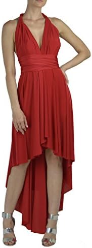 Von Vonni High Low Infinity/Transformer Dress (red)