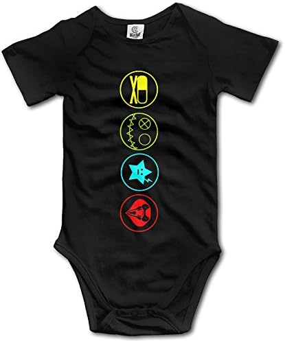 CYSKA My Chemical Logo Romance Short Sleeve Romper Play Suit For 6-24 Months Toddler Size 18 Months Black