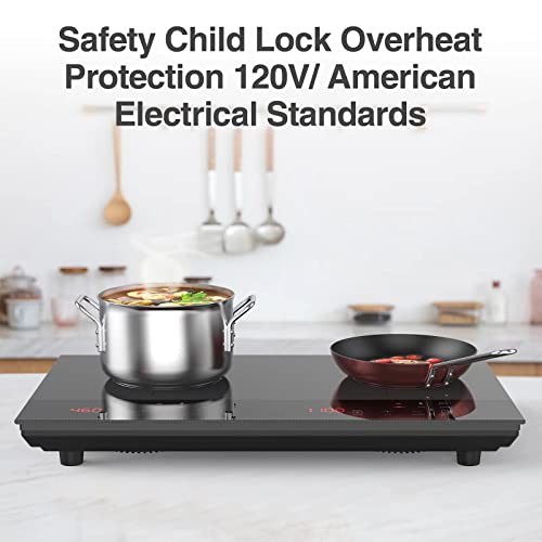 PAYISHO Double Induction Burner Induction cooktop, Countertop cooktop