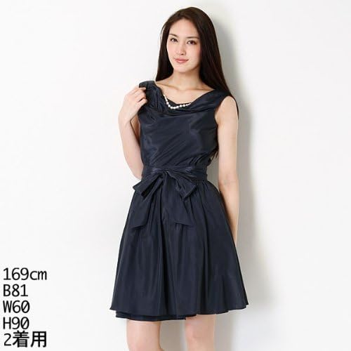 Amazon Co Jp ケティ Ketty ワンピース ブライトオーバースカート共布リボンワンピース 5ネイビー 1 S 服 ファッション小物