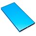 QueenAcc 15000mAh Slim Dual USB Ports Compact Portable Battery External Battery Portable Charger Power Bank for iPhone ,Samsung and Other USB Devices (blue)