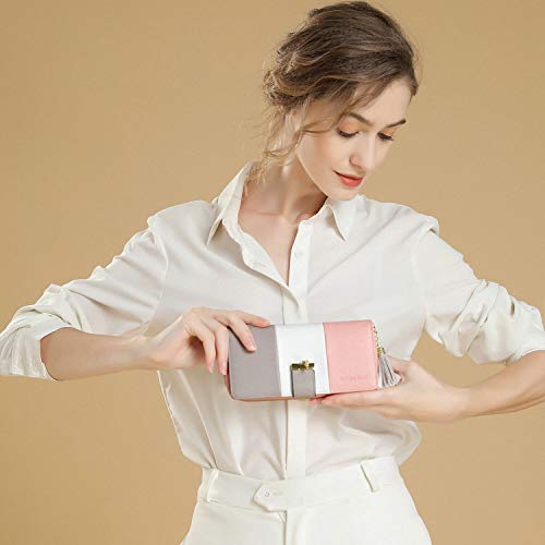 RFID Wallets for Women with Multiple Card Slots and Cellphone