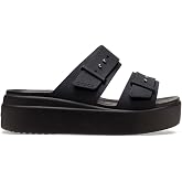 Crocs Women's Brooklyn Buckle Low Wedges | Casual Sandals