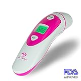 EZ Temp Digital Dual Mode FDA Approved Medical Thermometer with Forehead and Ear Function. Suitable for Baby, Infant, Toddler, Kids and Adults.