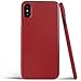 totallee iPhone X Case, Thinnest Cover Premium Fit Ultra Thin Light Slim Minimal Anti-Scratch Protective - for Apple iPhone X (2017) (Jet Red)