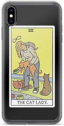 iPhone Xs Max Pure Clear Case Cases Cover Modern Tarot - The Cat Lady