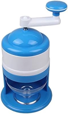 GrizackEasy to Use Ice Crusher Hand Crank, Ice Maker, Portable Hand Crank Manual Ice Shaver Crusher Shredding Snow Cone Maker Machine Tool