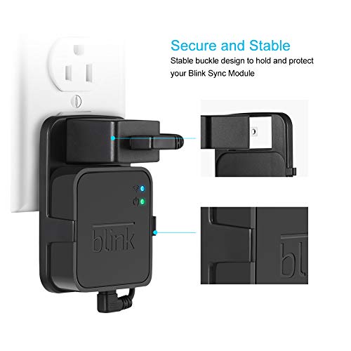 FoMass Outlet Wall Mount for Blink Sync Module 2 Mount Bracket Holder