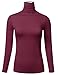 FLORIA Women's Long Sleeve Lightweight Slim Turtleneck Top Pullover (S-3XL)