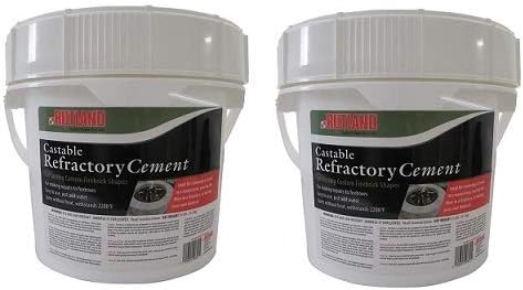 Rutland Products 25 lbs Castable Refractory Cement, Taupe (Тwо Расk)