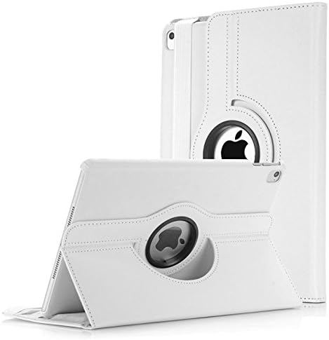 IPad Pro 9.7 Case - HWH® Quality 360 Degree Rotating Stand Leather Case Smart Cover For Apple IPad Pro 9.7" Case With Automatic Wake/Sleep Function (WHITE)