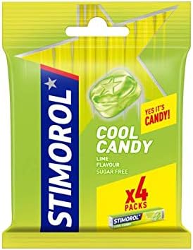 Lime Sugarfree Hard Candy | Stimorol | Cool Candy Lime Flavour Sugar Free 4 x 32g | Total Weight 4.52 ounce