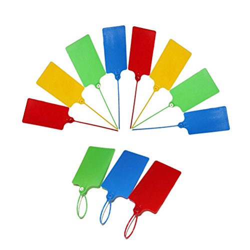 Amgate 20 PCS Plastic Hanging Labels Cable Ties