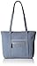 Vera Bradley Women's Microfiber Small Vera Tote Bag, Charcoal, One Size