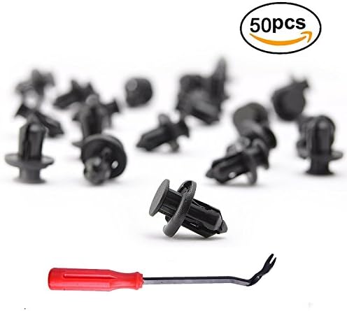 10 mm 50 pcs/pack Push-Type Nylon Bumper Fender Flare Fastener Remaches Clips And One Plastic Fastener Remover