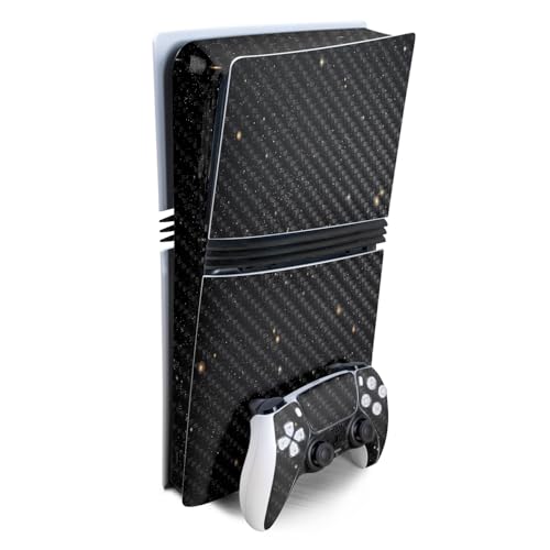 Carbon Fiber Gaming Skin Compatible with Sony PlayStation 5 PS5 Pro Bundle - De…