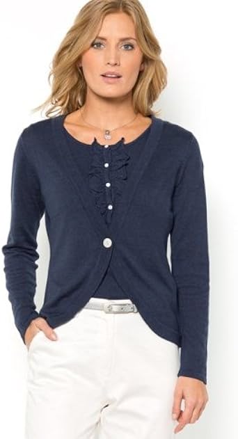 Anne Weyburn Gilet Vetements Femme Bleu Bleu Marine Amazon Fr Vetements Et Accessoires