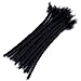 YONNA Human Hair Microlocks Sisterlocks Dreadlocks Extensions 20Locs Full Handmade (Width 0.4cm) 12inch Natual Black #1B