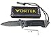 VORTEK Ball Bearing Pivot System Heavy Duty EDC Folding Pocket Knife: 8Cr13MoV Razor Sharp Blade - LMF Style Pommel with Lanyard - Smooth Fast One Hand Opening