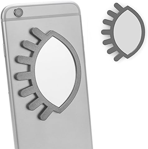 REFIX COIN MIRROR Makeup Mirror Mounting Mirror For All Cell Phones &amp; Cases, Tablet &amp; Cases (SHAPE(EYE-SILVER))