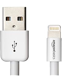 AmazonBasics Apple Certified Lightning to USB Cable - 4 Inches (10 Centimeters) - White