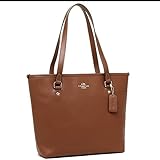 Coach Crossgrain Zip Top Tote - Saddle