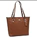 Coach Crossgrain Zip Top Tote - Saddle