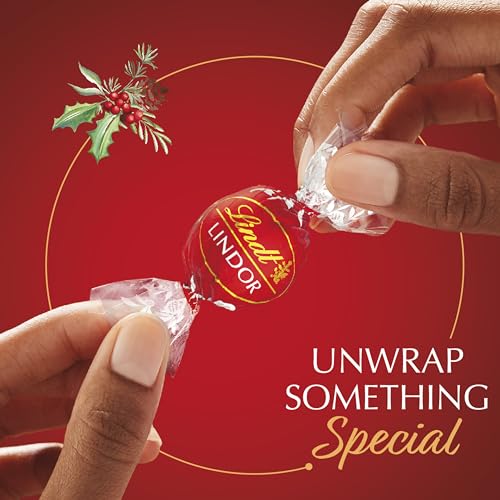 LINDT LINDOR MILK CHOCOLATE CANDY TRUFFLES TRADITIONS GIFT BOX, MILK CHOCOLATE CANDY WITH SMOOTH, MELTING TRUFFLE CENTER, 6.8 OZ.