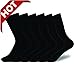 EnerWear-Coolmax 6P Pack Women's Aloe Infused Modal Dress Socks (US 9-11, Black)