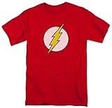 Officially Licensed DC Comics Flash Logo T-Shirt, Red, Medium