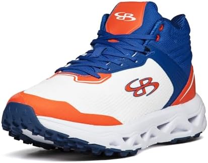 Boombah Turf‎ Shoes Mens Orange Navy Blue Tiger Stripe Athletic Sneakers Amazon.com | Boombah Viper Men main image 4