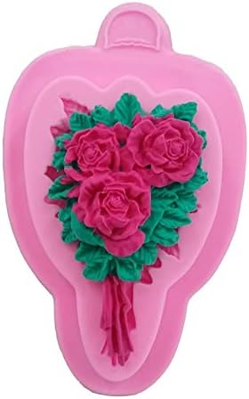 LooBooShop rose leaf cooking tools decoration Silicone Mould Fondant Sugar Bow Craft Molds Cake Decorating