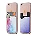 Cardly (Two Cell Phone Stick on Wallet Card Holder Phone Pocket for iPhone, Android and All Smartphones. (Geometric)