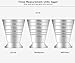 Emousport Bar Cocktail Jigger Three Scales Coffee Measuring Jigger Wine Cup Stainless Steel Practical Measure Jigger Bar Tool Party Supply (silver)