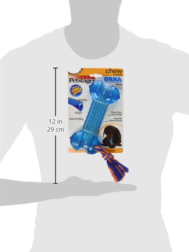 Orka Bone Rubber Chew and Fetch Toy for Dogs, Dog Chew Toy by Petstages
