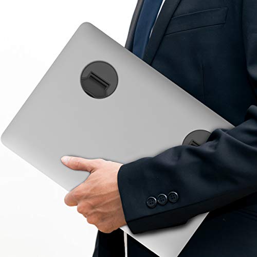 Laptop Computer Holder Desk Stand, Laptop Notebook Tablet Computer Stand for Desk Notebook Tablet Compatible with MacBook Pro, MacBook, MacBook Air, Tablets-Black - Thumbnail 6