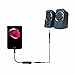 TELE-T T01A 2 in 1 Lightning AUX Headphone Jack and Charge Adapter Lightning Audio Splitter for iPhone 7/7 Plus with Compatible iOS 11 with Volume Control and Switch Songs, Black