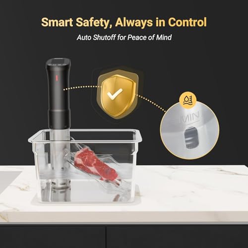 INKBIRD Sous Vide Machine ISV-200W Wifi Immersion Circulator Precision Culinary Cooker with Smartphone Control, Stainless Steel Design, Accurate Timer, 1000W Fast Heating for Perfect Meal Results