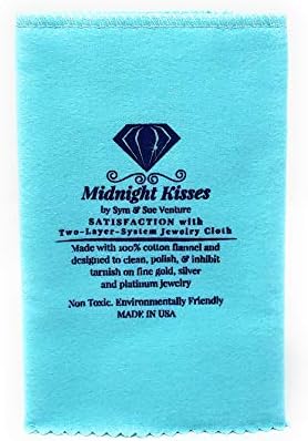 Non-Toxic, 100% Cotton, Designed to Clean, Polish & inhibit Tarnish on fine Gold, Silver & Platinum Jewelry-Two-Layer-System Cleaning & Polishing Cloth- Extra Large 12" X 15" (1 Pack)