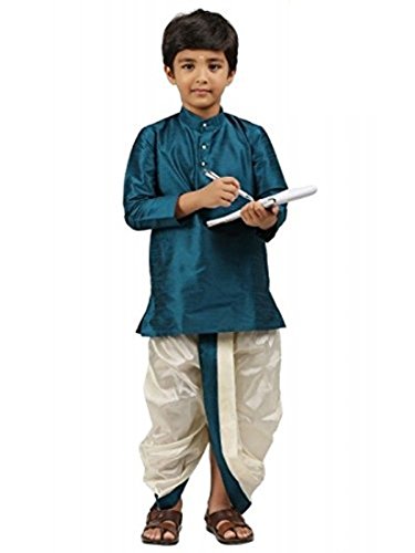 Kids-Boys-Kurta-Dhoti-Set-Indian-Ethnic-Cultural-Fancy-Party-Dress-Cotton