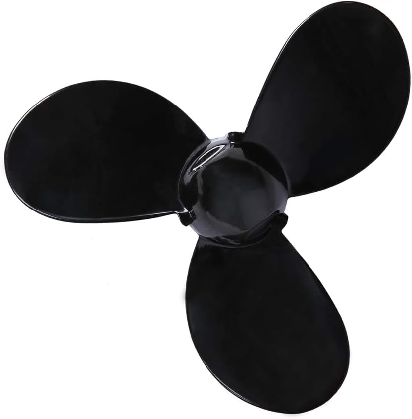 LEADALLWAY Aluminum Alloy Propeller 3 Blades 7 1/4×5 - A Black for Leadllaway T4.0/4.0+ Outboard Motors : Sports & Outdoors