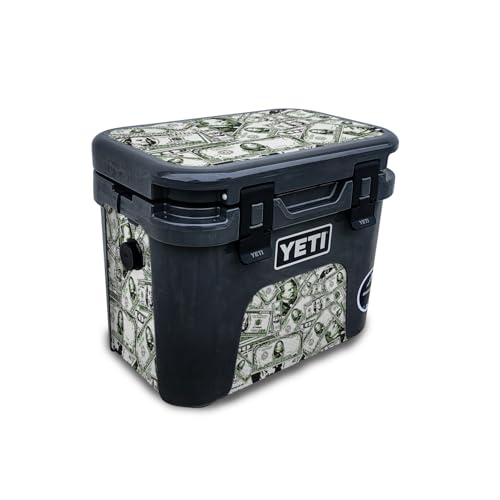 Carbon Fiber Skin Compatible with Yeti Roadie 15 Hard Cooler - Phat Cash - Prem…