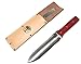 Oakridge Garden Hori Hori Knife Tools | Japanese Style Stainless Steel Gardening Knife with Handguard | Serrated Edge with Leather Sheath A Perfect Hand Weeding Tool