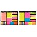 2 Pack Divider Sticky Notes Memo Set for Binders, Notebooks, Planners w/Index Tabs, Flags (Multicolored)