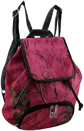 Realtree Vinyl Basic Multipurpose Backpacks Xtra Colors Camouflage Concealed Carry Backpack 12 X 13 X 6 Inches Fuschia