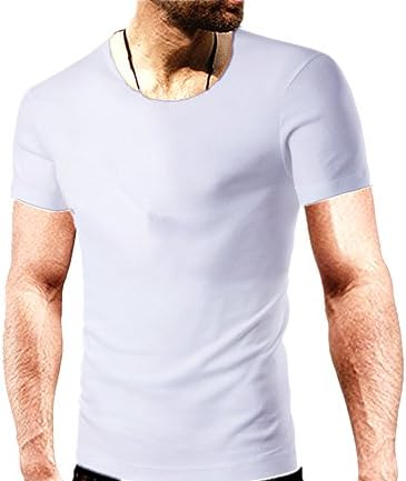 QWQHI Mens Crew Neck Short Sleeve Jersey T shirt
