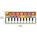 Cyiecw Piano Music Mat, Music Dance Mat Keyboard Playmat with 19 Keys Piano Mat, 8 Selectable Musical Instruments Build-in Speaker & Recording Function for Kids Girls Boys, 58.26 x 23.62 inches
