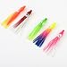 Fish Rider 20pcs 2" Salmon Fishing Hoochie Skirts Humpy Jig Lures Replacement Squid Skirts