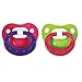 NUK Juicy Design Latex Pacifier Size 3 18-36m, 2pk, Pink & Purple