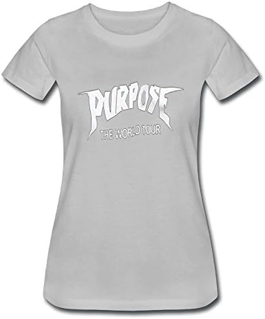 Women's Short Neck Sleeve Purpose Tour.png Cotton T-Shirt Gray